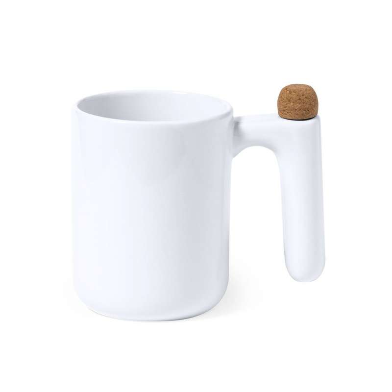 500ml Ceramic Mug with Unique Stirring Handle - Mug at wholesale prices