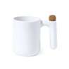 500ml Ceramic Mug with Unique Stirring Handle - Mug at wholesale prices