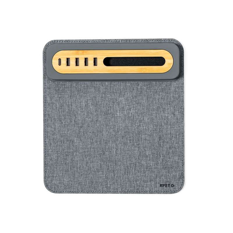 Multifunctional Desk Mat with USB Ports at wholesale prices - Mouse pad at wholesale prices