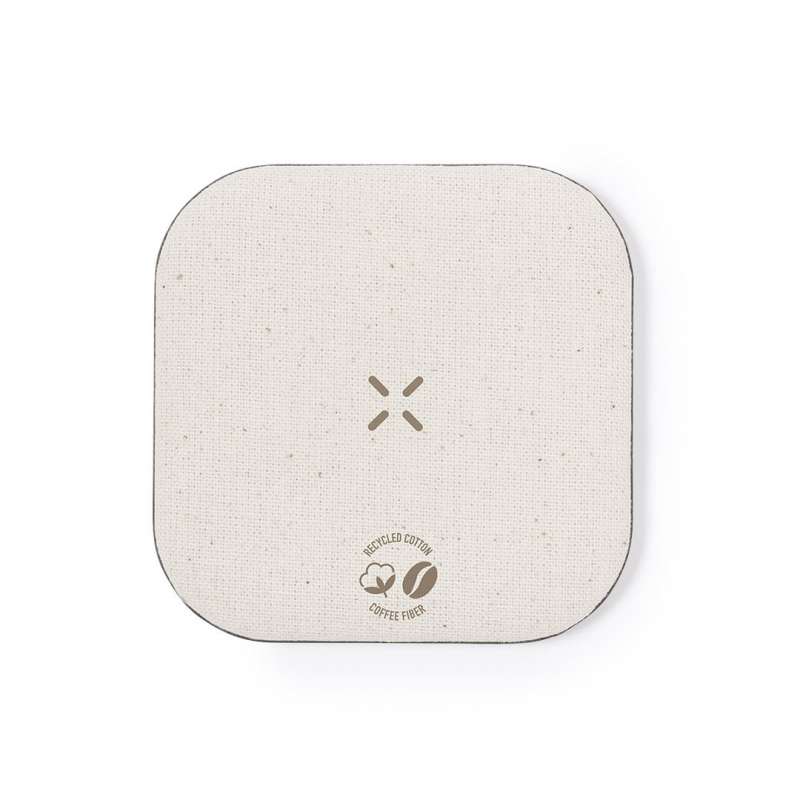 Cargador inalámbrico 15W de café reciclado a precios de mayorista - Cargador de teléfono a precios de mayorista