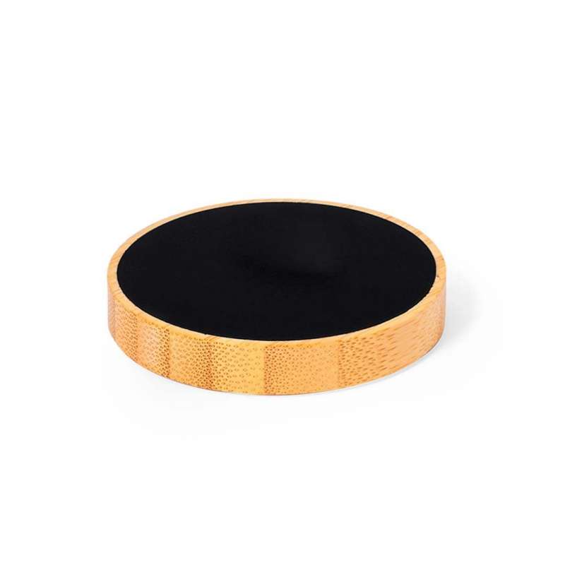 Cargador inalámbrico circular de bambú 15 Watts - Cargador inalámbrico a precios de mayorista