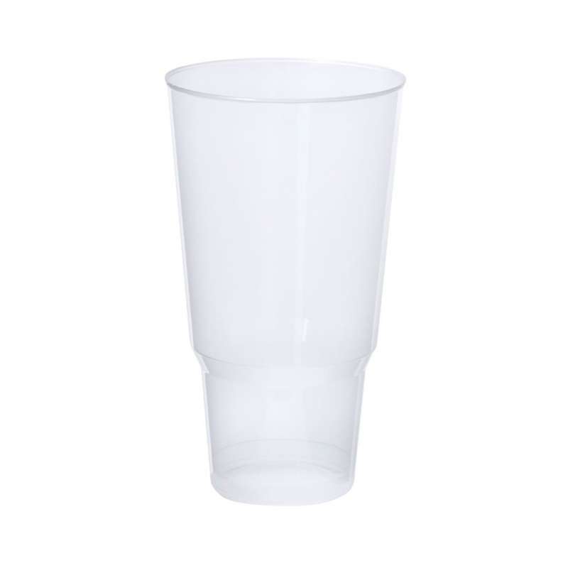 1.2L Flexible Translucent PP Glass with Coaster Fit - Glass at wholesale prices