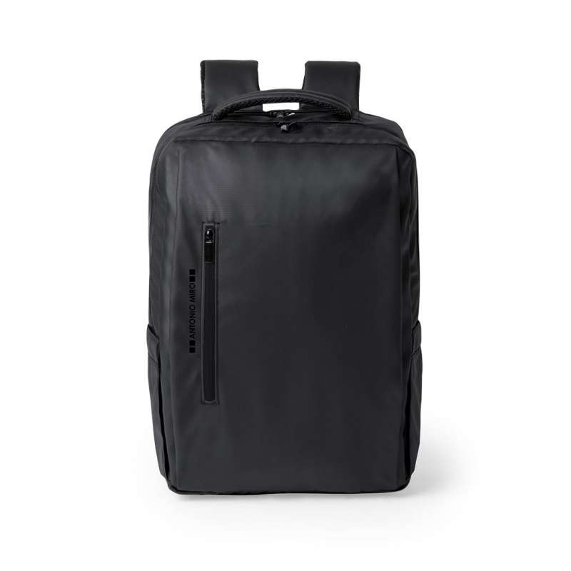 Mochila negra de eco-cuero 15 pulgadas - Mochila a precios de mayorista