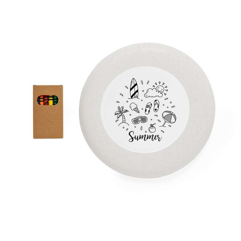 Frisbee à colorier - Frisbee à prix grossiste