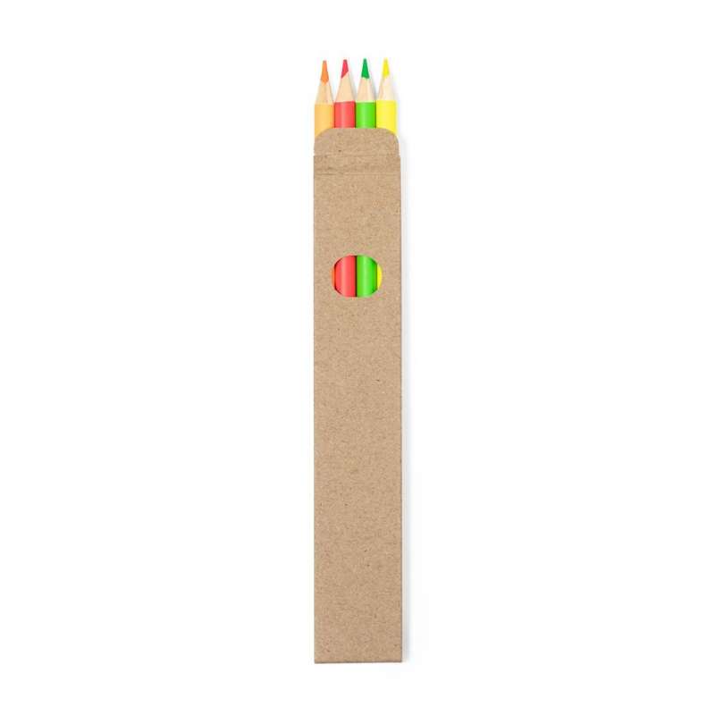 Box of 4 Pencils 18 cm - Colored pencil at wholesale prices
