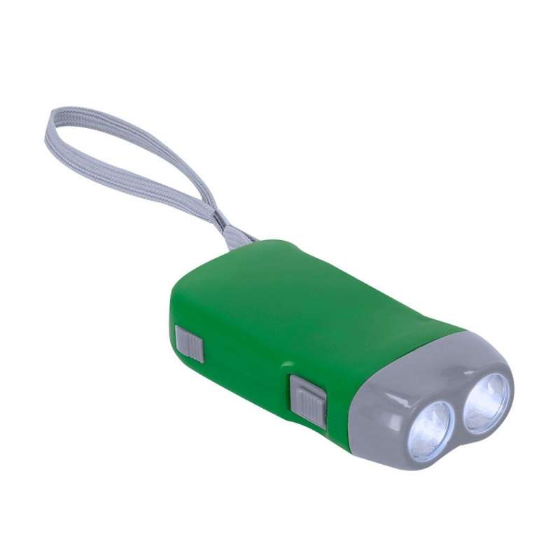 Schwarze und graue Handlampe mit Dynamo - Dynamo-Lampe zu Großhandelspreisen