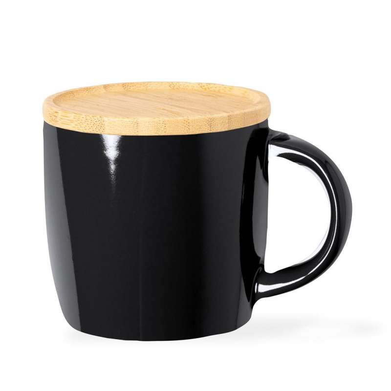 350 ml Ceramic Mug with Bamboo Lid - Mug at wholesale prices