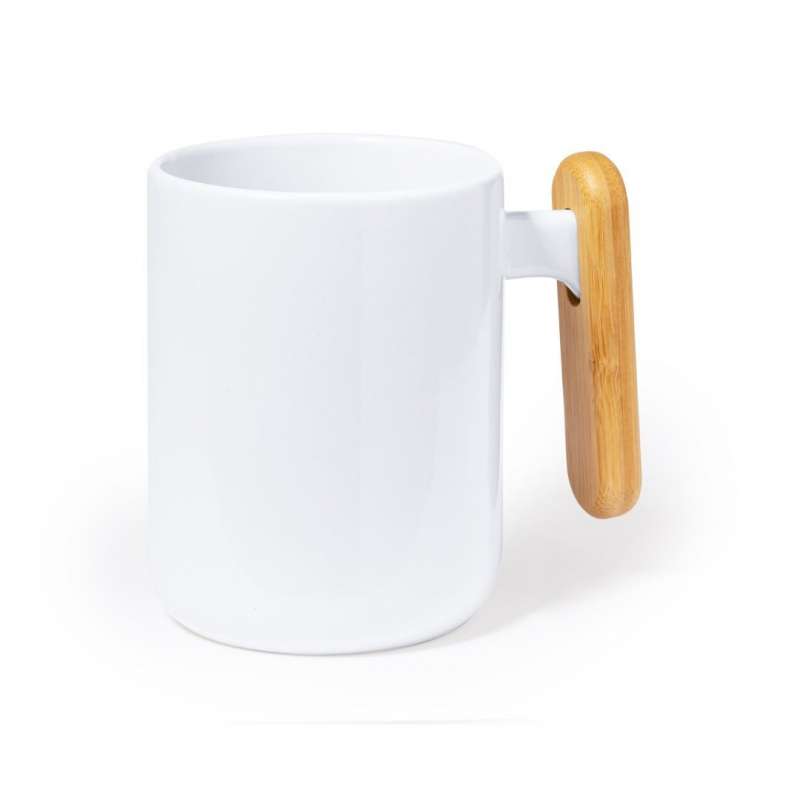 Elegante 480 ml Tasse mit Bambusgriff zu Großhandelspreisen - Tasse zu Großhandelspreisen