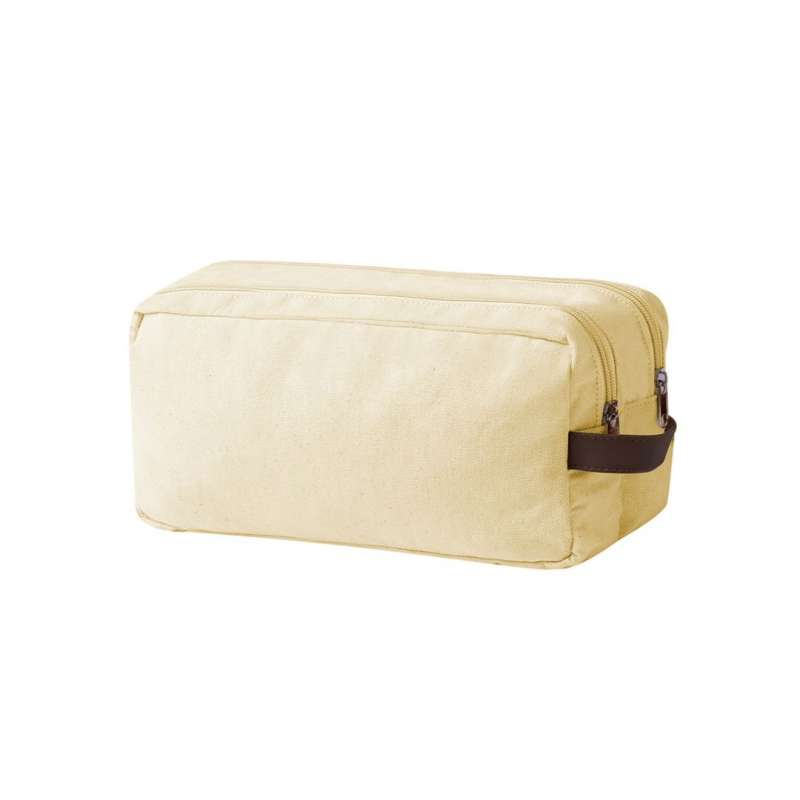 Double Compartment Canvas Toiletry Bag - Toiletry bag at wholesale prices