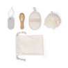 Conjunto de baño con 4 accesorios algodón - broma de baño a precios de mayorista