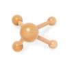Massaggiatore in legno naturale con 4 sfere - Accessorio per massaggio a prezzi all'ingrosso