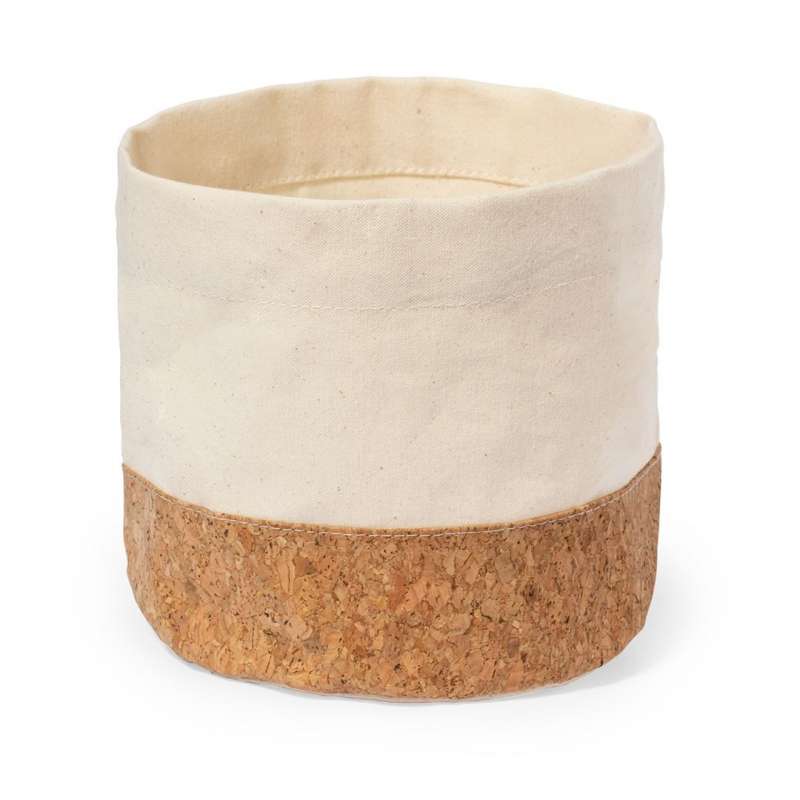 Rund brødkurv i blødt bomuld  - Kurv til engrospris