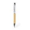 Ponteiro Elegante em Bambu com Cristais - Stylus táctil a preço grossista Ponteiro Elegante em Bambu com Cristais - Stylus táctil a preço grossista