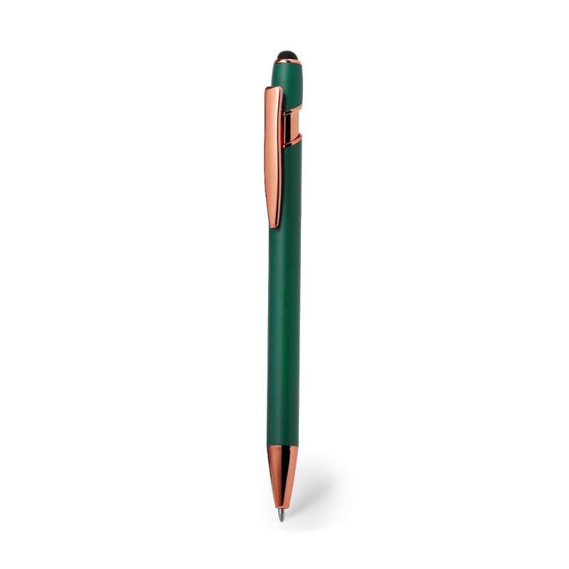 Aluminum Push Button Stylus Pen with Copper Accents - Touch stylus at wholesale prices