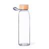 Bottiglia in vetro 500 ml con tappo in bambù - Borraccia a prezzi all'ingrosso Bottiglia in vetro 500 ml con tappo in bambù - Borraccia a prezzi all'ingrosso