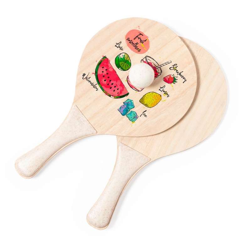 Sublimerbar Strandracket 38 cm i Trä - Objekt för sublimation till grossistpris