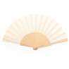 Natural Wooden and Cotton Fan in Kraft Box - Fan at wholesale prices