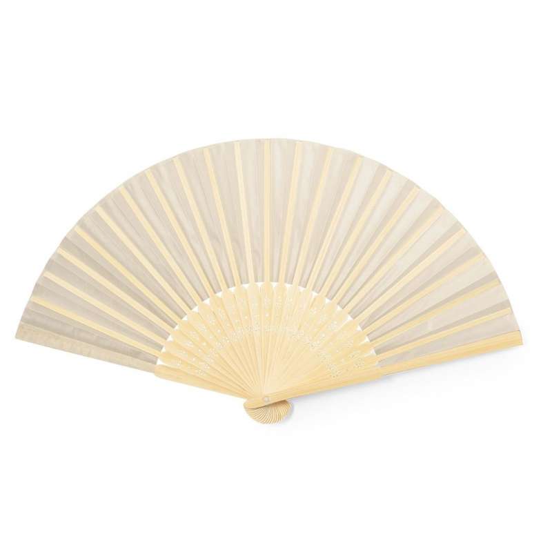 Natural Bamboo Hand Fan in Kraft Box at wholesale prices - Fan at wholesale prices