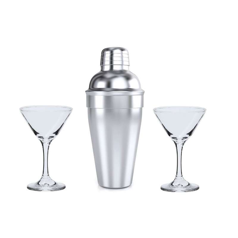 Cocktailset 550ml med 2 glas 150ml till grossistpris - Shaker till grossistpris