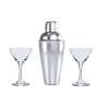 Cocktailset 550ml med 2 glas 150ml - Shaker till grossistpris