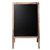 Wooden Double-Sided Foldable Chalkboard 106x59 cm - Menu holder at wholesale prices