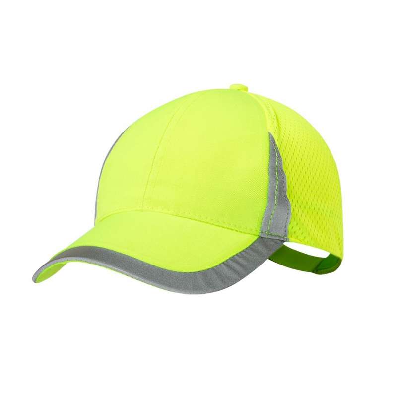 Gorra deportiva amarilla fluorescente regulable - Gorra a precios de mayorista