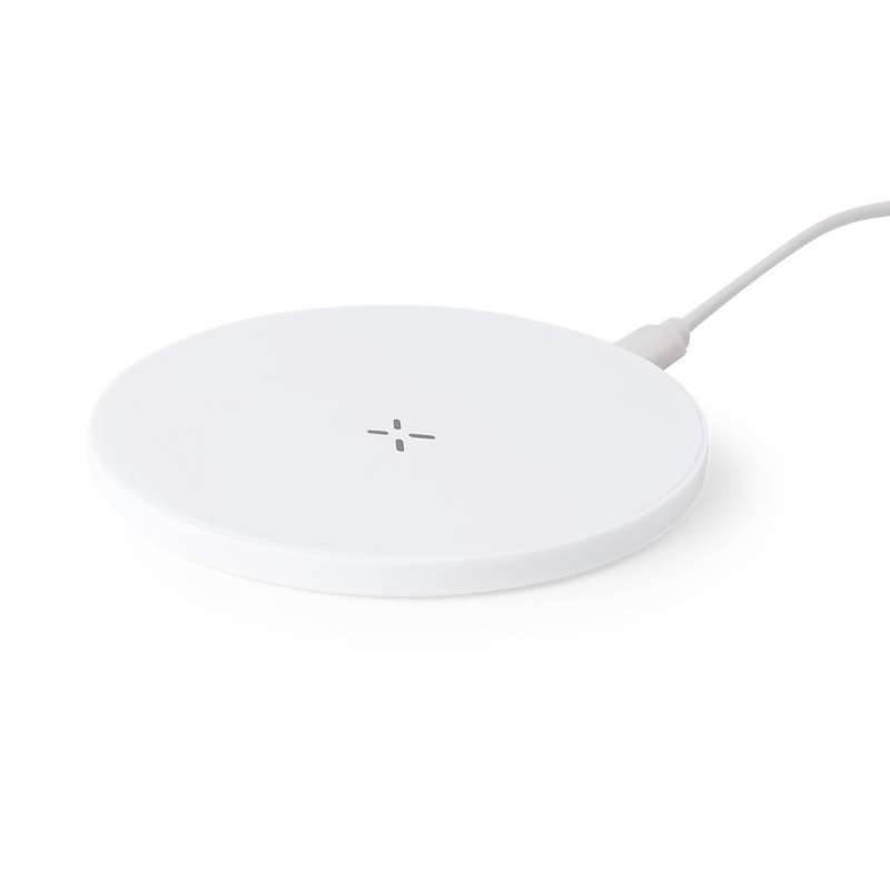 Trådløs oplader 15W rund i RABS - Induktionsoplader til engrospris