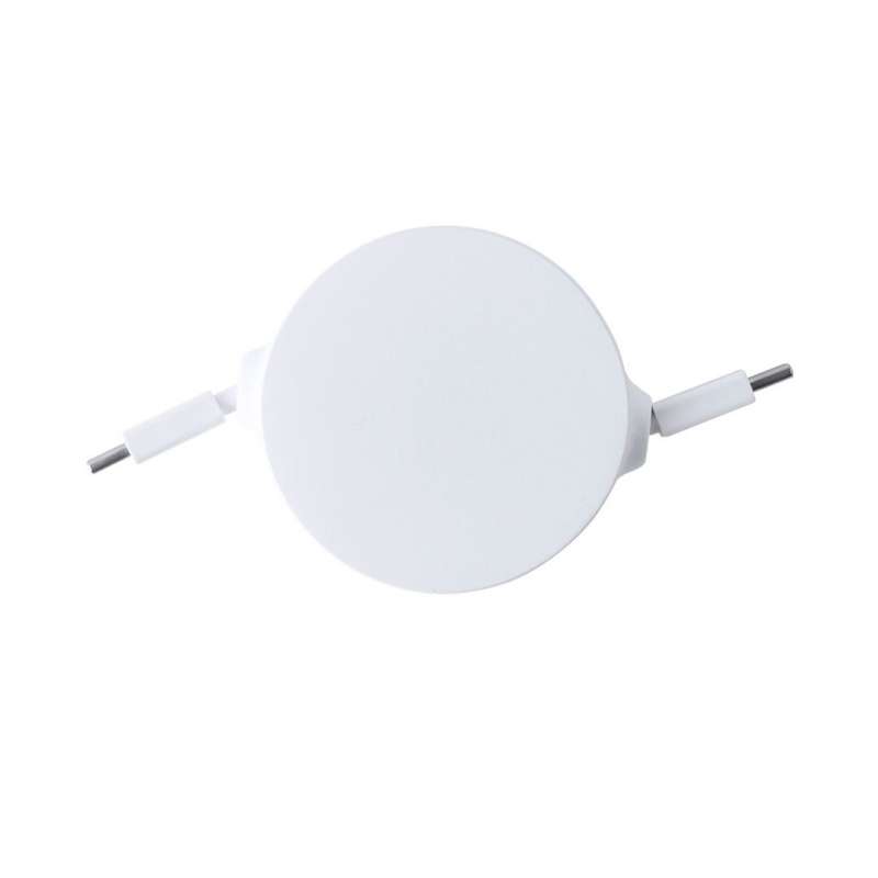 Hvidt 2M USB-C Opladningskabel i RABS - Ladekabel til engrospris