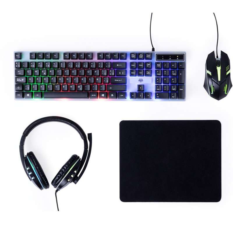 Set Gamer Negro con Teclado y Ratón - Teclado a precios de mayorista
