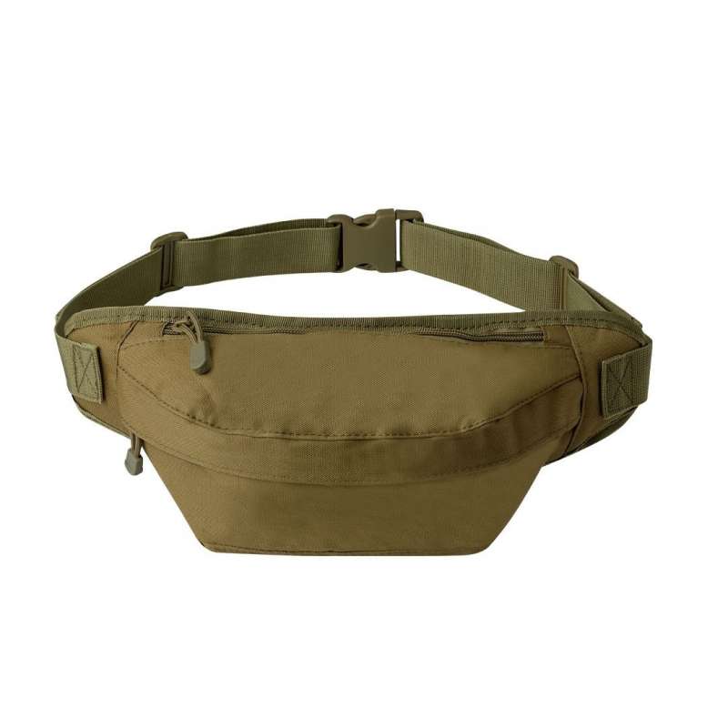 8-Inch Sand Brown Polyester Fanny Pack - Fanny pack at wholesale prices