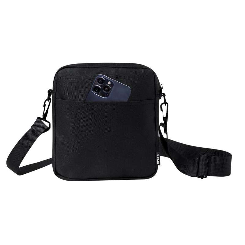 Adjustable RPET Shoulder Bag with Zipped Pocket at wholesale prices - crossbody bag at wholesale prices