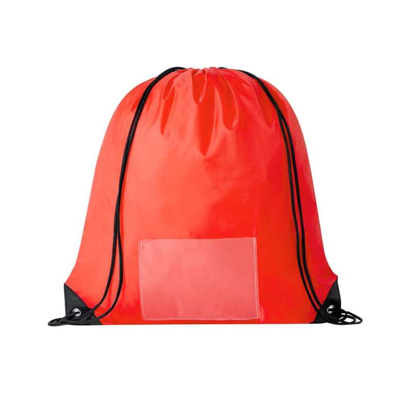 Polyester Drawstring Backpack with Front Pocket - Sublimation items at wholesale prices