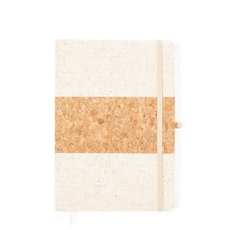 Natural A5 Cork and Linen Notebook - notebook at wholesale prices