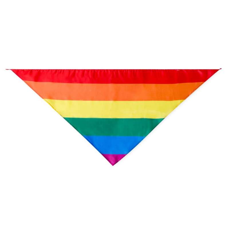 Flerfärgad polyesterbandana 70x200 cm till grossistpris - Bandana till grossistpris