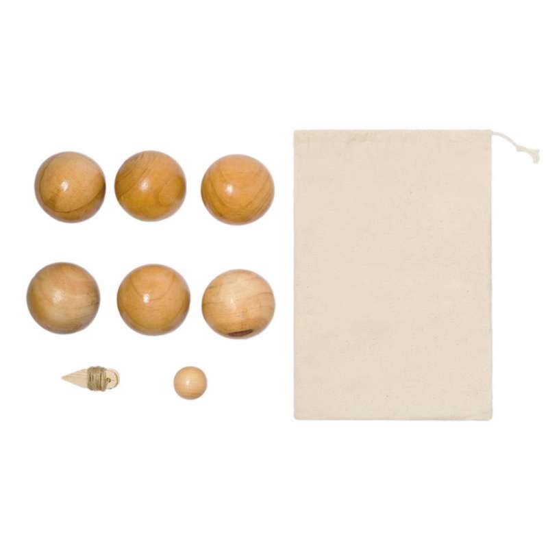 Trä Pétanque Set med Fodral - Boulespel till grossistpris