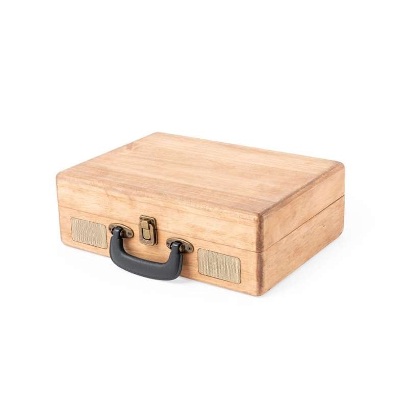 Portable Vinyl Record Player in Wooden Case - vinyl record player at wholesale prices