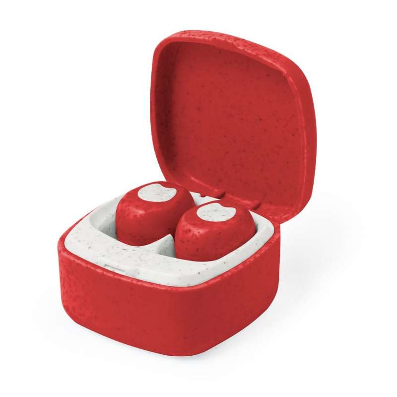 Bluetooth Wheat Straw Earbuds with Charging Case at wholesale prices - Bluetooth at wholesale prices