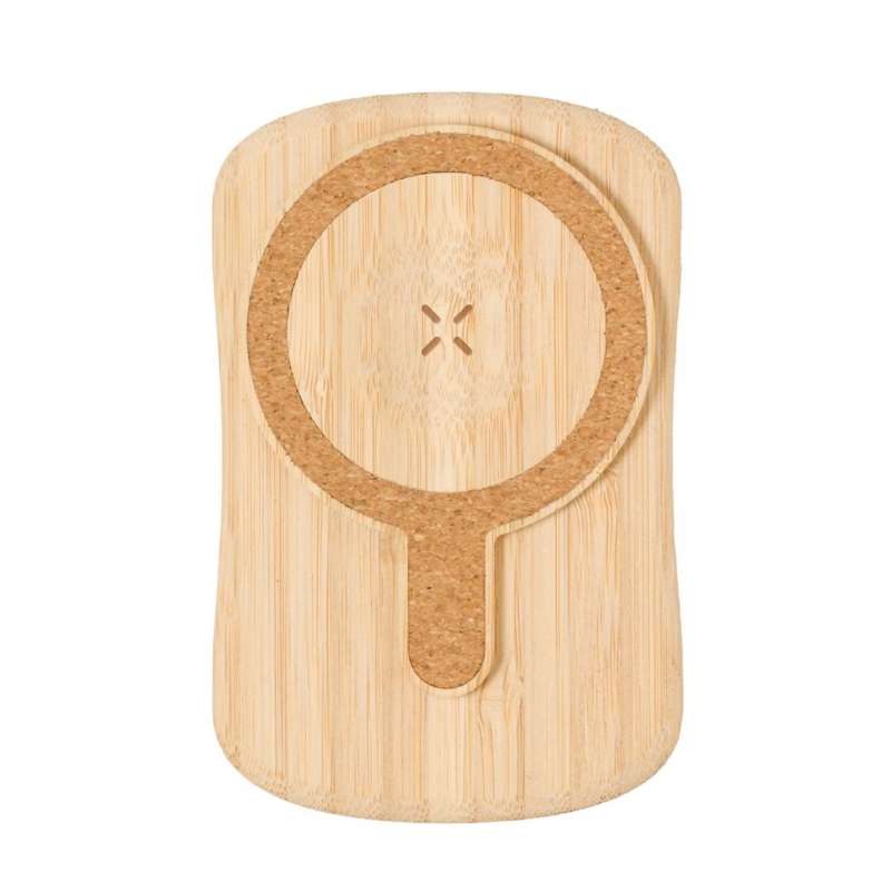 Power Bank Solare in Bambù 5000 mAh - Caricabatterie a induzione a prezzi all'ingrosso