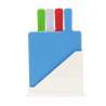 Color-Coded Cutting Board Set with Holder - Cutting board at wholesale prices