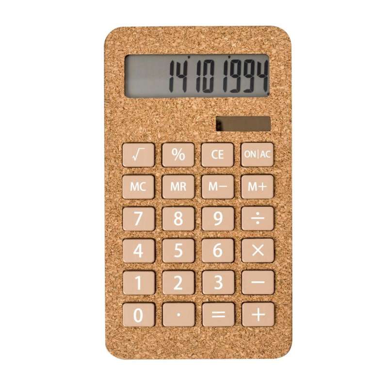 Calculadora solar de 10 cifras en corcho a precios de mayorista - Producto de energía solar a precios de mayorista