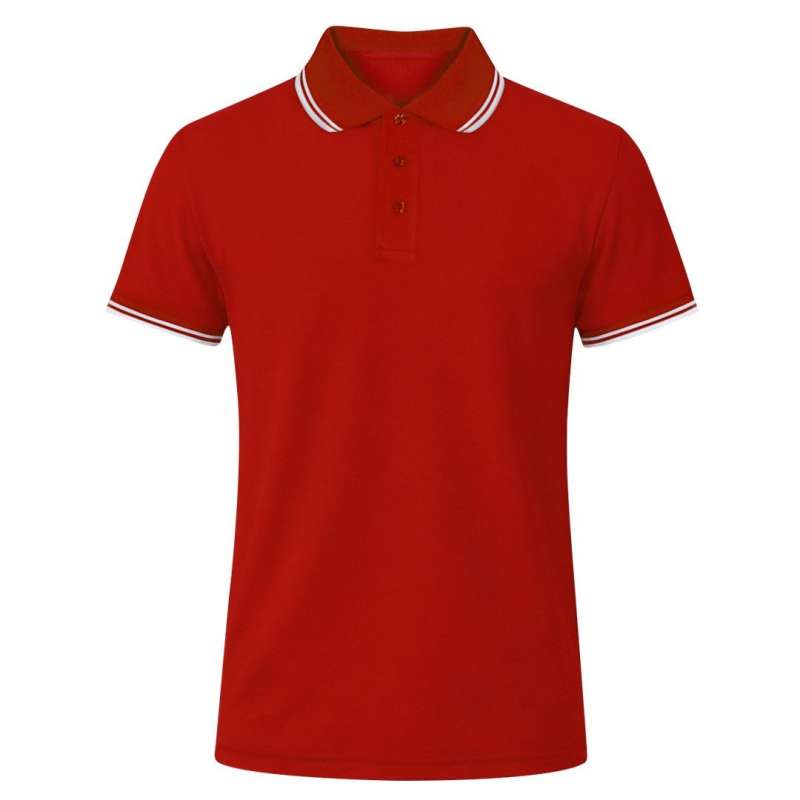 Breathable 100% Polyester Polo Shirt, Sizes XS-XXL - Short sleeve polo at wholesale prices
