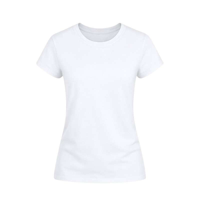 Women's White Seamless Cotton T-Shirt, Sizes S-XXL - T-shirt at wholesale prices