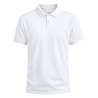 White Pique Cotton Polo Shirt for Adults - Short sleeve polo at wholesale prices