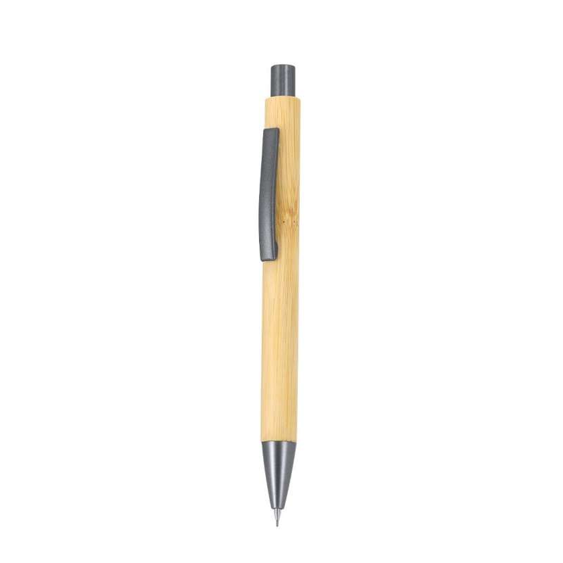 Bamboo Mechanical Pencil with Clip, 0.7mm - Pencil holder at wholesale prices