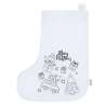 Chaussette non-tissée RPET en blanc - Set de coloriage à prix grossiste