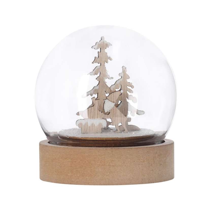 Bola navideña iluminada acrílica 10 cm - Decoración de Navidad a precios de mayorista