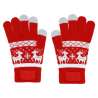 Christmas Pattern Touchscreen Gloves - Medium - Christmas accessory at wholesale prices