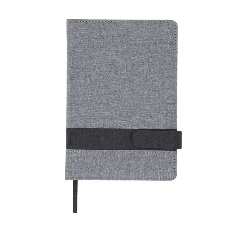 A5 Lined PU Leather Notebook with Bookmark - Notepad at wholesale prices