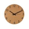 Wandklok van natuurlijk kurk met zwarte wijzerplaat - Horloge tegen groothandelsprijzen Wandklok van natuurlijk kurk met zwarte wijzerplaat - Horloge tegen groothandelsprijzen