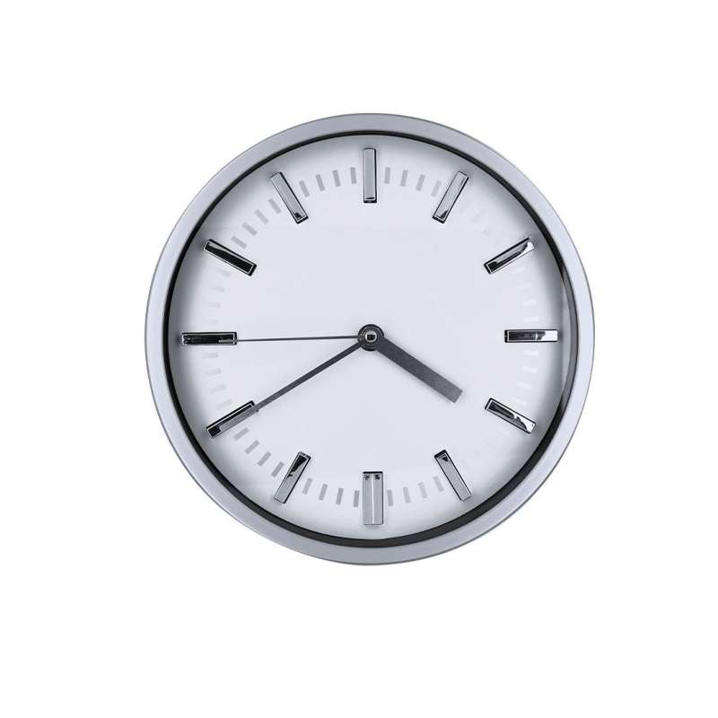 Aluminum Wall Clock with Silver Markers - Clock at wholesale prices